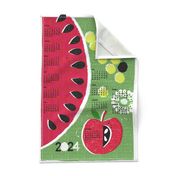 2024 fruit tea towel calendar