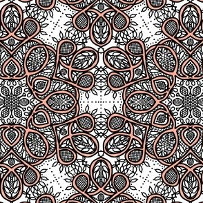 Battenburg lace kaleidoscope
