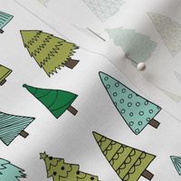 christmas trees // forest tree christmas holiday xmas forest green mint kids nursery baby's first christmas fabric