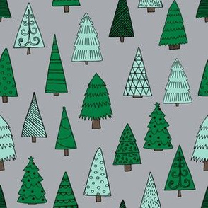 christmas trees // christmas tree forest nursery baby christmas xmas holidays kids cute holiday christmas fabrics