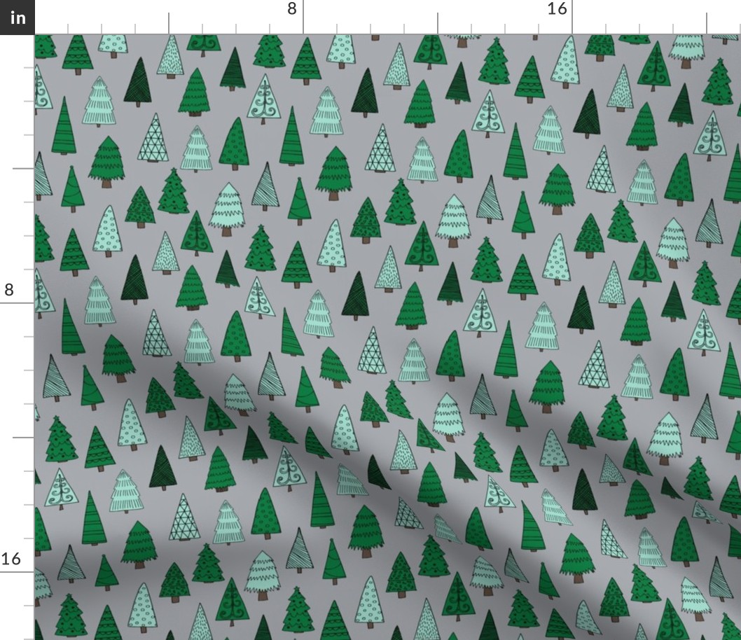 christmas trees // christmas tree forest nursery baby christmas xmas holidays kids cute holiday christmas fabrics