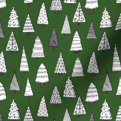 christmas tree // christmas trees forest cute xmas holiday christmas holiday andrea lauren fabrics andrea lauren design