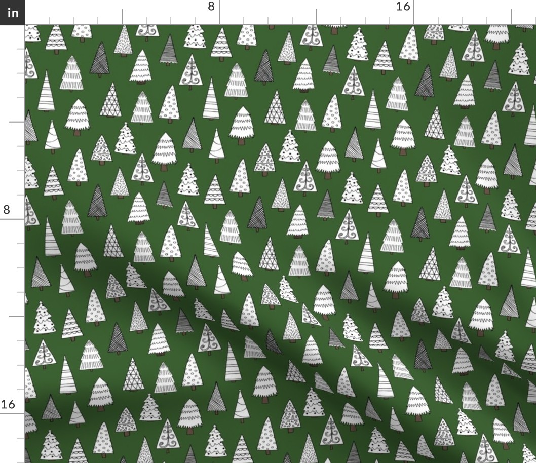 christmas tree // christmas trees forest cute xmas holiday christmas holiday andrea lauren fabrics andrea lauren design