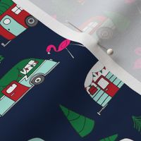 christmas camper // xmas holiday fabric cute christmas retro red and green designs cute fabric for xmas andrea lauren andrea lauren fabric