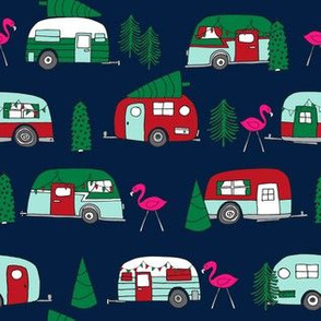 christmas camper // xmas holiday fabric cute christmas retro red and green designs cute fabric for xmas andrea lauren andrea lauren fabric