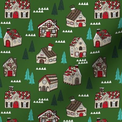 gingerbread house // gingerbread holiday fabric cute christmas design best gingerbread houses cute fabrics for xmas holidays