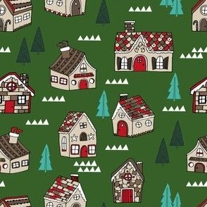 gingerbread house // gingerbread holiday fabric cute christmas design best gingerbread houses cute fabrics for xmas holidays
