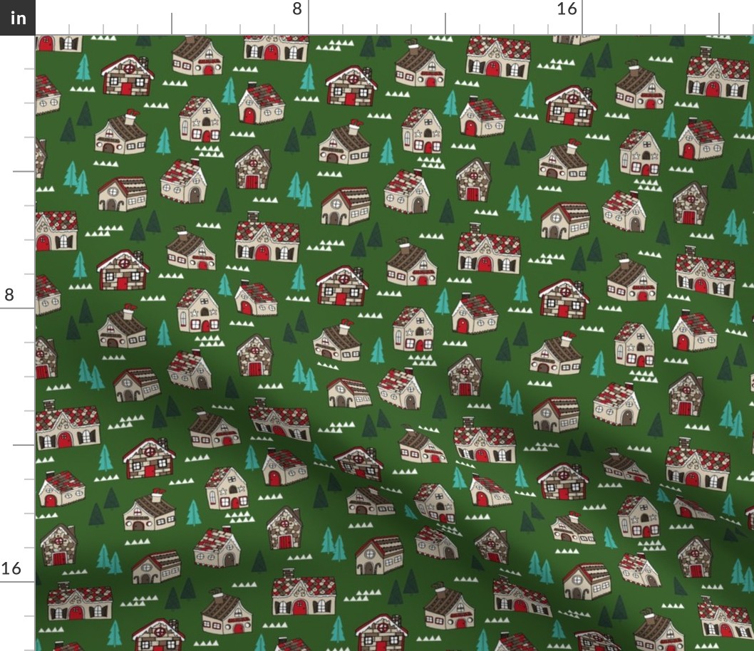 gingerbread house // gingerbread holiday fabric cute christmas design best gingerbread houses cute fabrics for xmas holidays