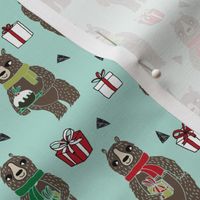 christmas bears // cute woodland christmas design best woodland xmas fabric christmas pudding cute christmas presents andrea lauren