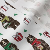 christmas bears // cute christmas fabric xmas holiday christmas design by andrea lauren