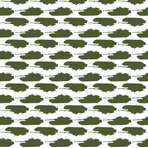M1A1 Tank in a camo green offset pattern
