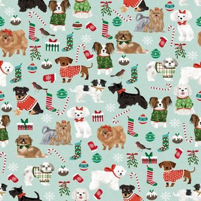 dogs christmas cute dog breeds toy breeds dogs cute dogs fabrics