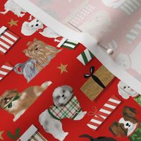 christmas dogs fabric cute dog breed designs best dog breed fabrics cute dogs