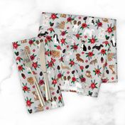 dog christmas florals cute dog design best poinsettias dogs cute dog fabrics best dog design florals