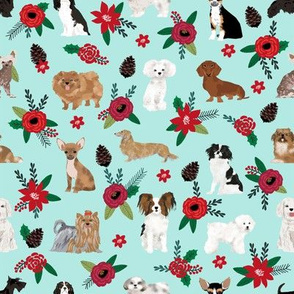 christmas dogs florals best poinsettia dog florals christmas xmas dogs fabric cute les fleurs dog fabric best florals dog fabric