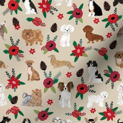 christmas dogs floral best christmas fabrics cute dog christmas design best christmas fabric poinsettias dog designs