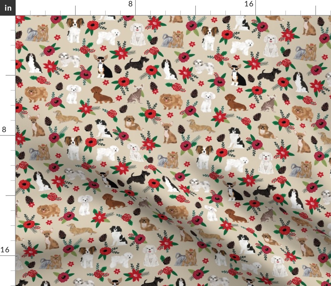 christmas dogs floral best christmas fabrics cute dog christmas design best christmas fabric poinsettias dog designs