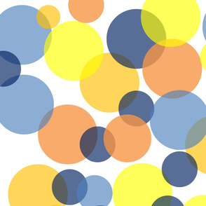 Wholecloth Circles (Blue/Yellow/Orange)