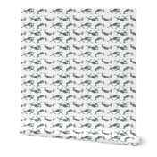 Osprey in gray offset pattern-ch