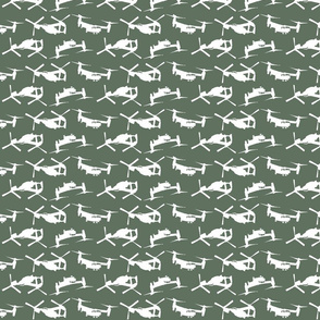 Osprey in flight suit green and white offset pattern-ch-ch
