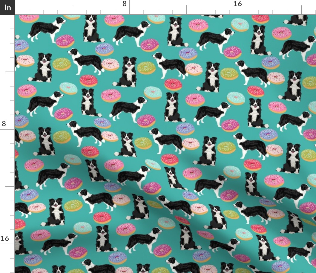 border collie dogs donut fabric cute donuts design cute border collies fabrics border collies fabrics