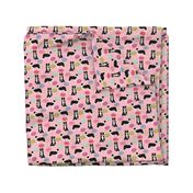 border collies cute pink donuts fabric best dog quilting fabric cute border collies fabric best border collie designs