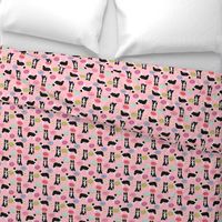 border collies cute pink donuts fabric best dog quilting fabric cute border collies fabric best border collie designs