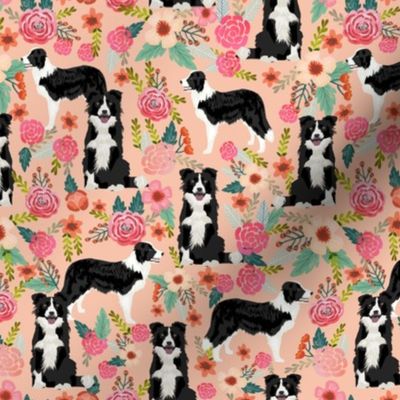 border collie florals cute border collie florals print best flowers les fleurs fabric cute border collie fabric