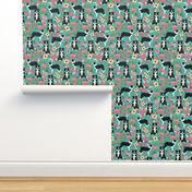 border collie florals fabric cute border collie design best border collies fabrics cute border collies designs