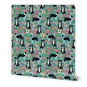 border collie florals fabric cute border collie design best border collies fabrics cute border collies designs