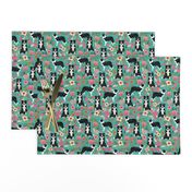 border collie florals fabric cute border collie design best border collies fabrics cute border collies designs