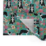 border collie florals fabric cute border collie design best border collies fabrics cute border collies designs