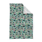 border collie florals fabric cute border collie design best border collies fabrics cute border collies designs