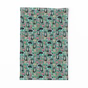 border collie florals fabric cute border collie design best border collies fabrics cute border collies designs