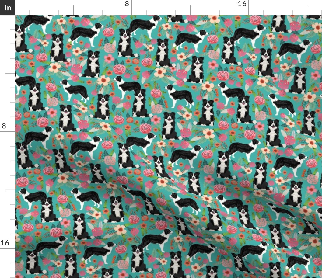 border collie florals fabric cute border collie design best border collies fabrics cute border collies designs