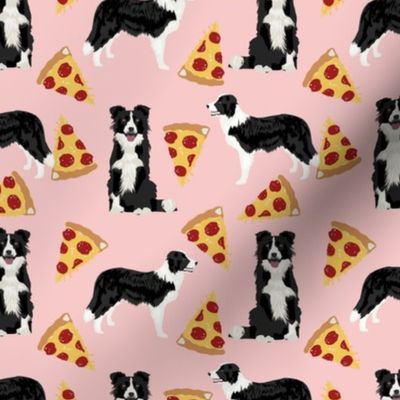 border collies pink pizza fabric best rescue dogs fabrics cute dog design best dogs