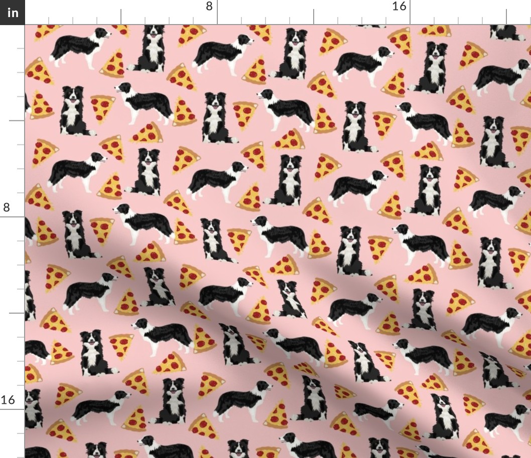 border collies pink pizza fabric best rescue dogs fabrics cute dog design best dogs