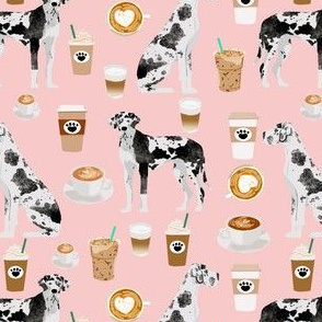 great danes coffee fabric cute sewing fabric great danes quilting fabric cute great dane design for dogs