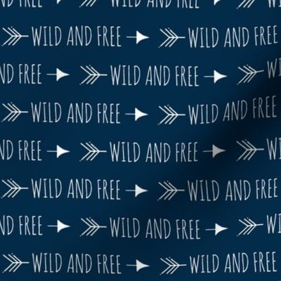 Wild and free arrows - small scale - charcoal-ch