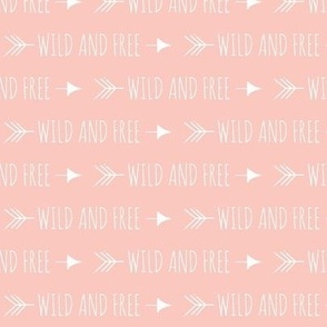 Wild and free arrows - small scale - coral and pink