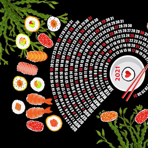 2021 Calendar Celebration of Sushi