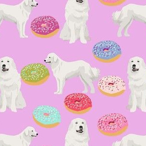 great pyrenees donuts fabric cute dog design best pyrenees dog fabrics cute dogs