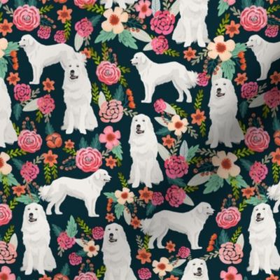 great pyrenees dog fabric cute vintage florals dog design best florals fabric for dog lovers cute florals fabric
