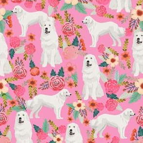 great pyrenees dog florals fabric cute dog design best florals fabric for dog owners cute pink florals fabric les fleurs fabric