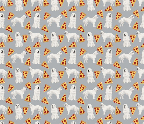5826364-great-pyrenees-pizza-fabric-cute-pizza-design-dog-lovers-cute-dog 