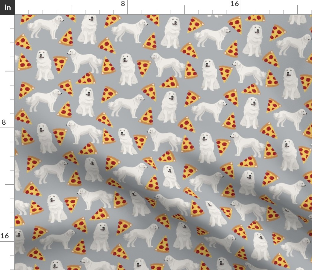 great pyrenees pizza fabric cute pizza design for dog lovers cute dog design best pizza fabrics dog dogs dog breeds