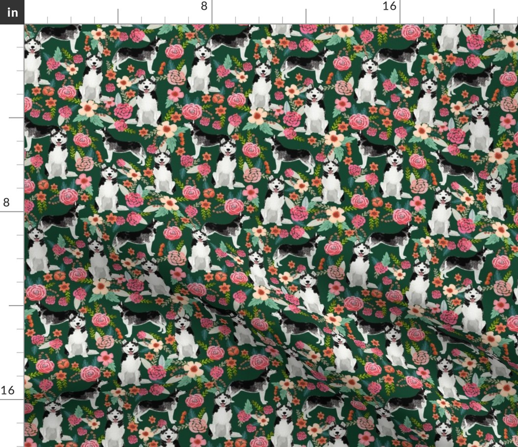 husky floral fabric cute huskies fabric best dog fabric quilting fabrics cute dog quilting design