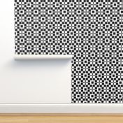 Black and White Geometric Squares