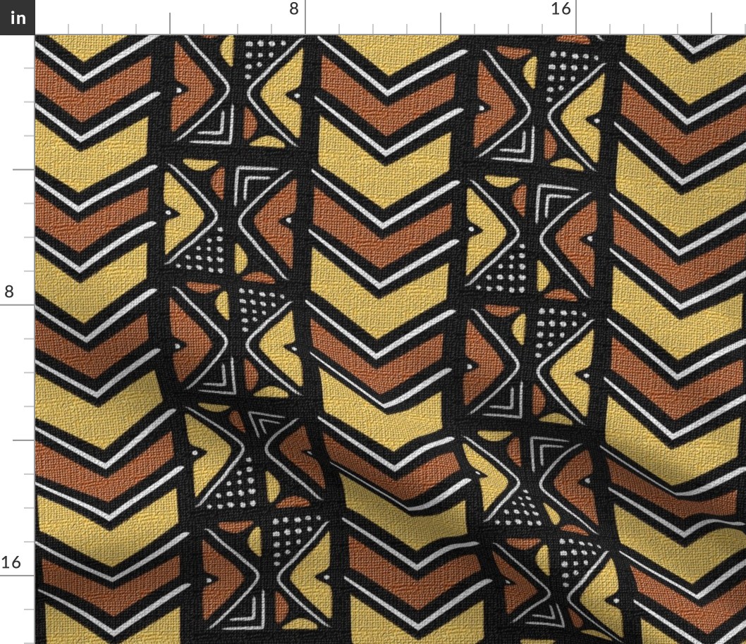 Mudcloth Inspired Chevrons and Dots