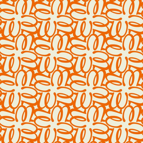 Letterform - w - orange